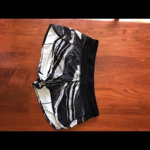 Grey Black Lululemon shorts